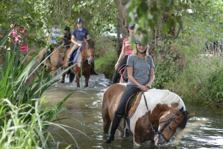 équitation dans l'eau